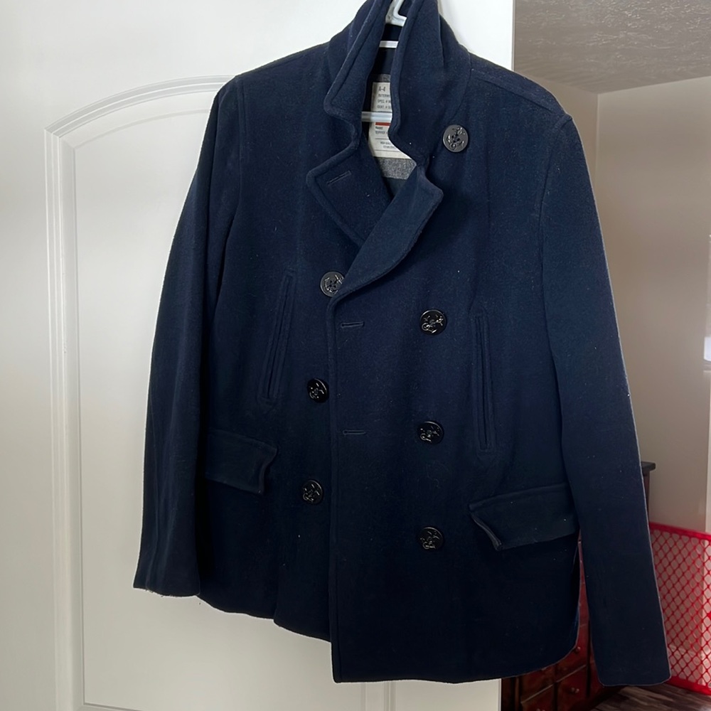Abercrombie womens size medium. Navy pea coat